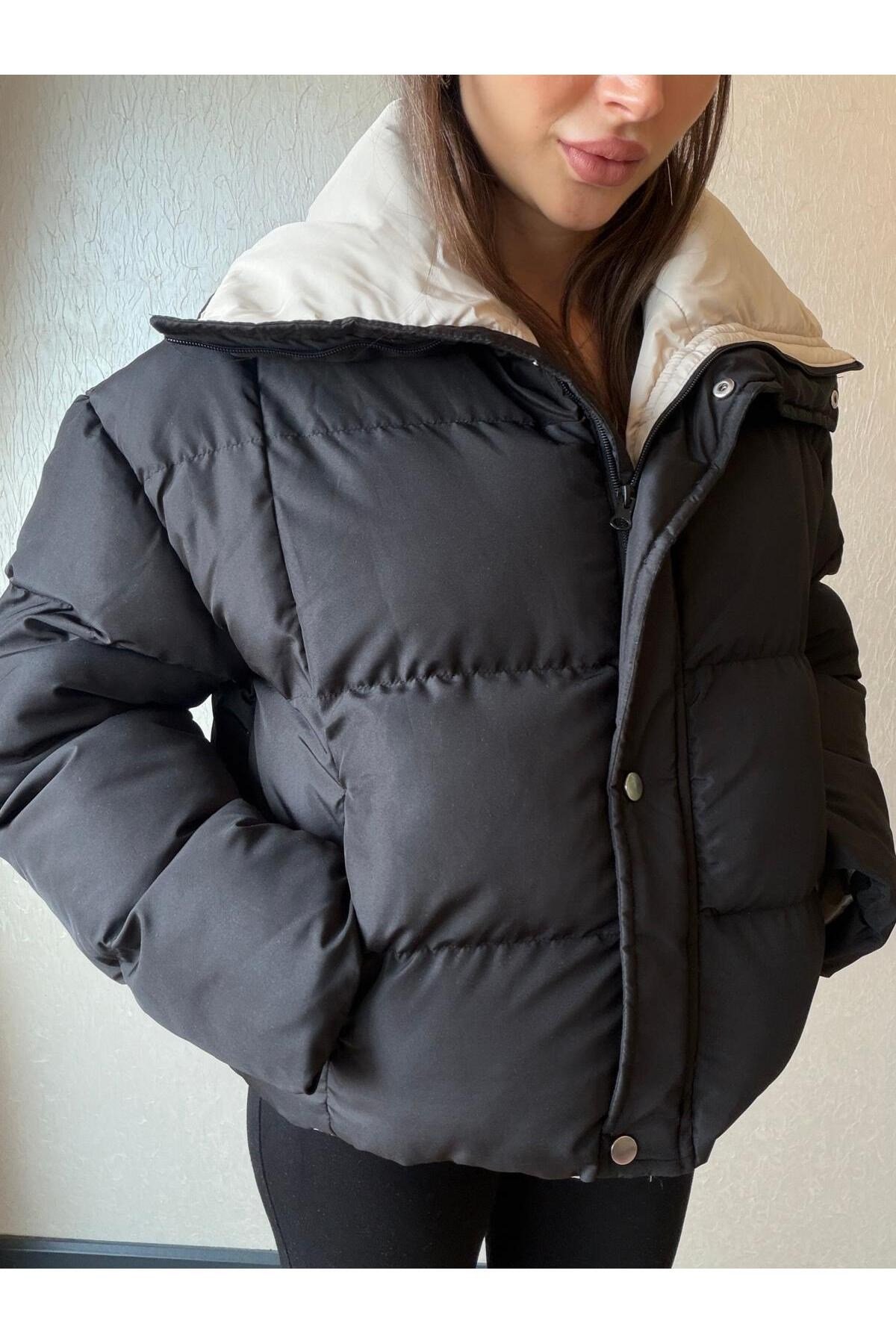 Fermuarlı Şişme Mont