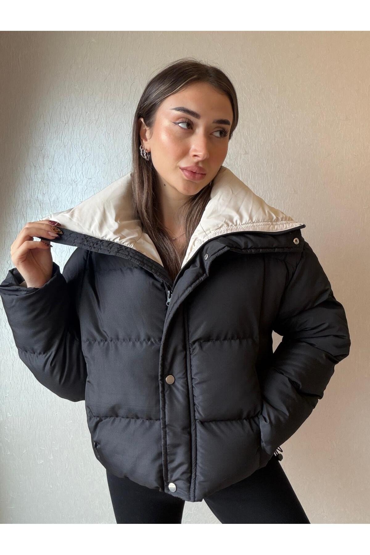 Fermuarlı Şişme Mont