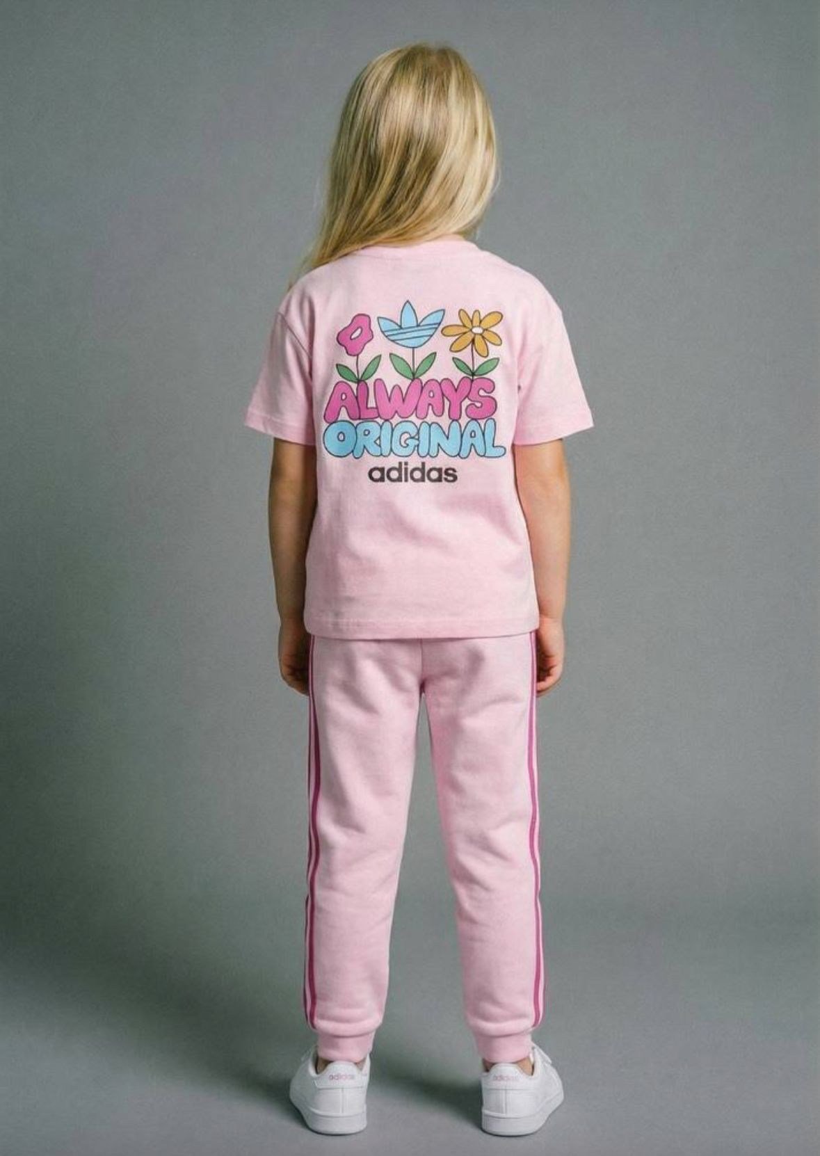 LUMIKIDS Markalı Baskılı 2 li set Pembe