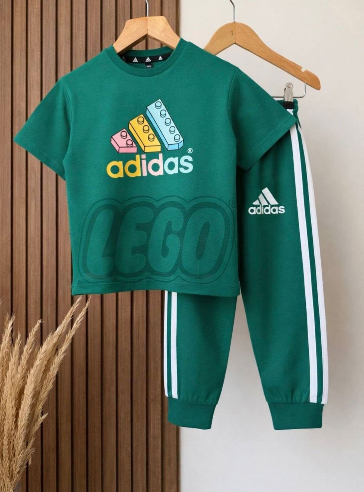 LUMIKIDS Markalı Baskılı 2 li set Yeşil