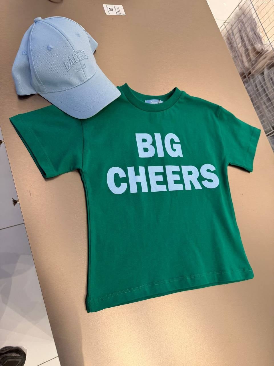 Oversize Baskılı  T-shirt Yeşil