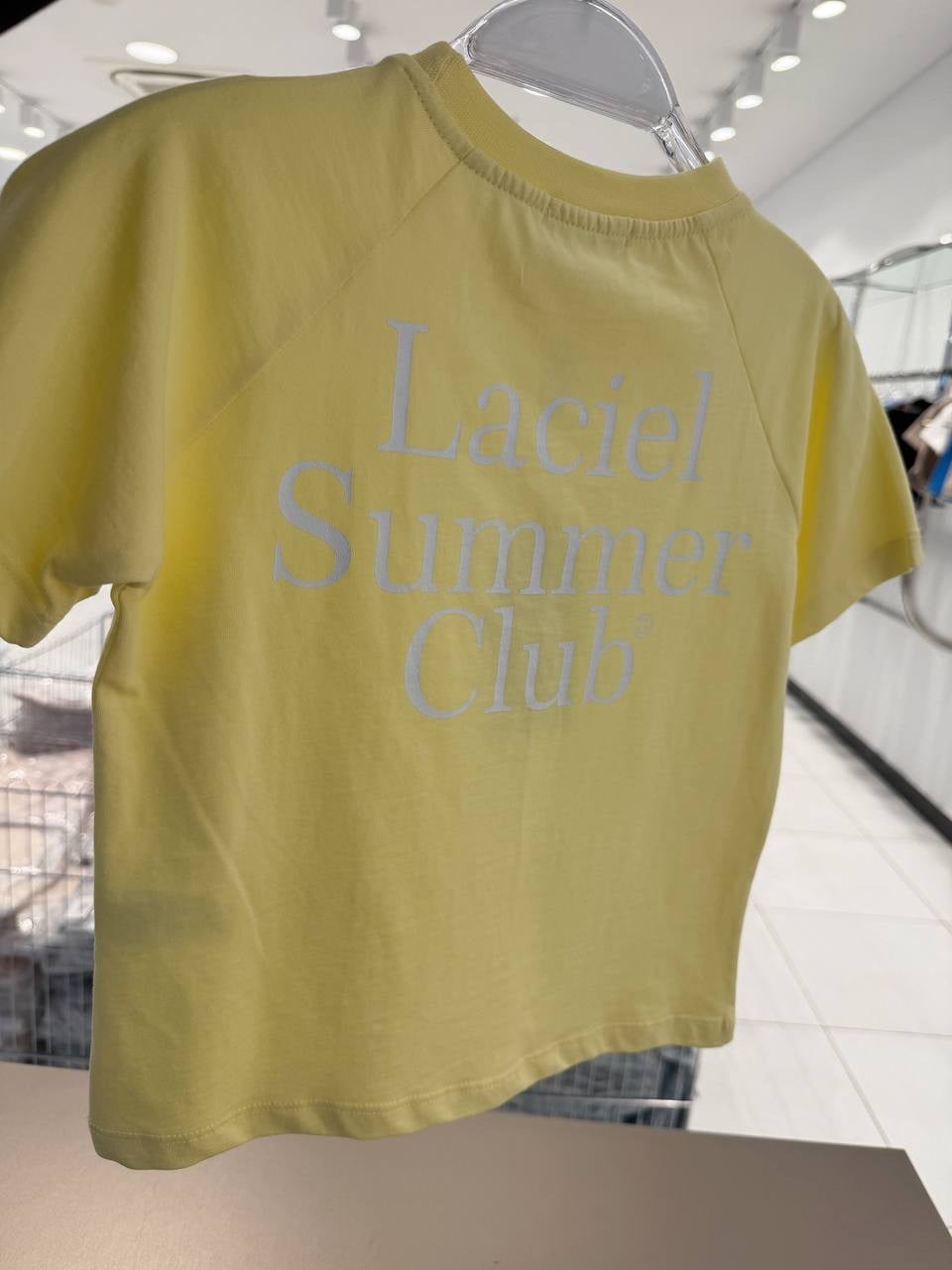 Oversize Ön arka Baskılı Sarı T-shirt