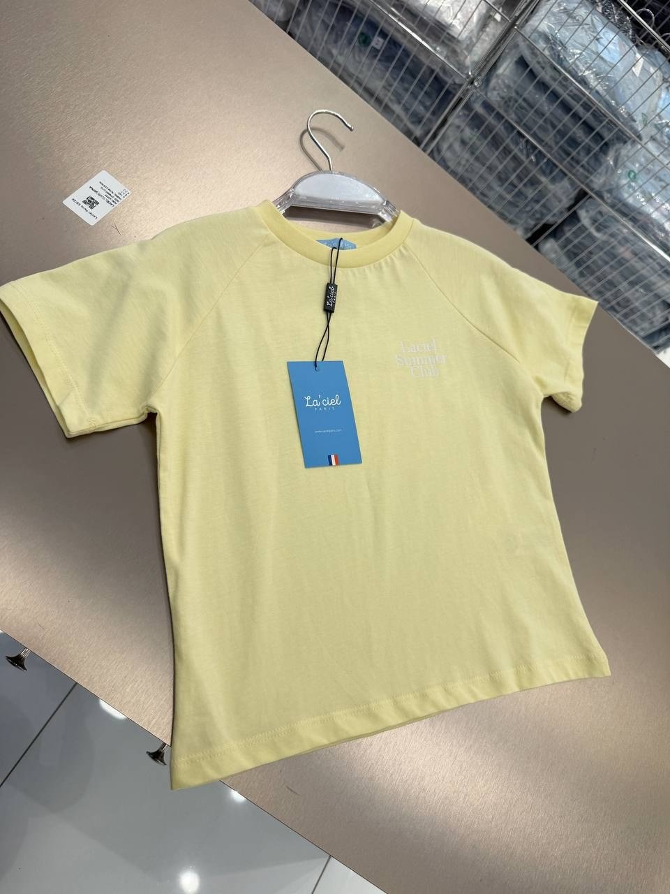 Oversize Ön arka Baskılı Sarı T-shirt