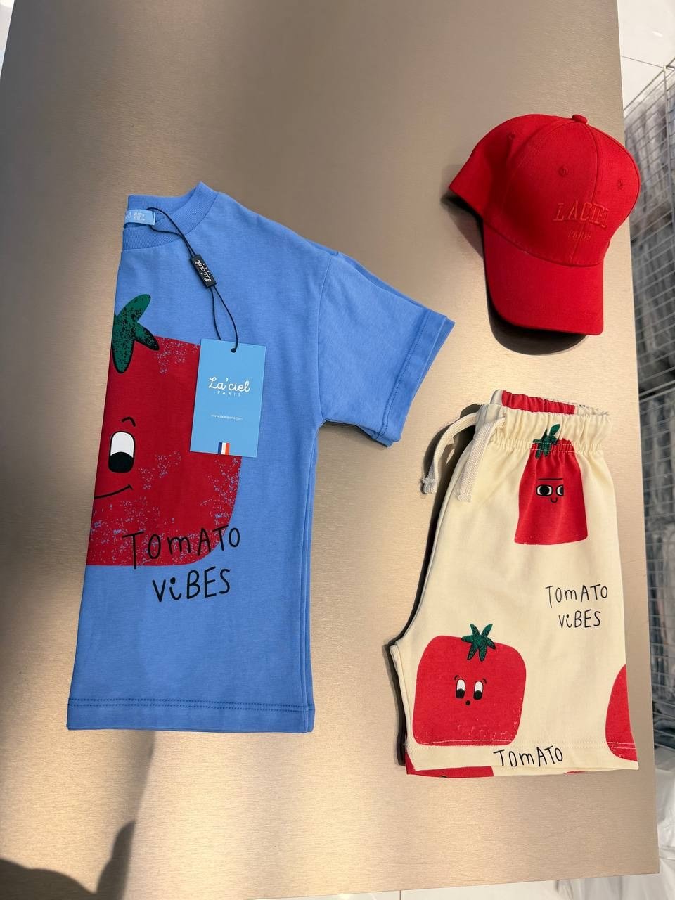 Tomato Baskılı Trend Oversize İkili Takım Lacivert