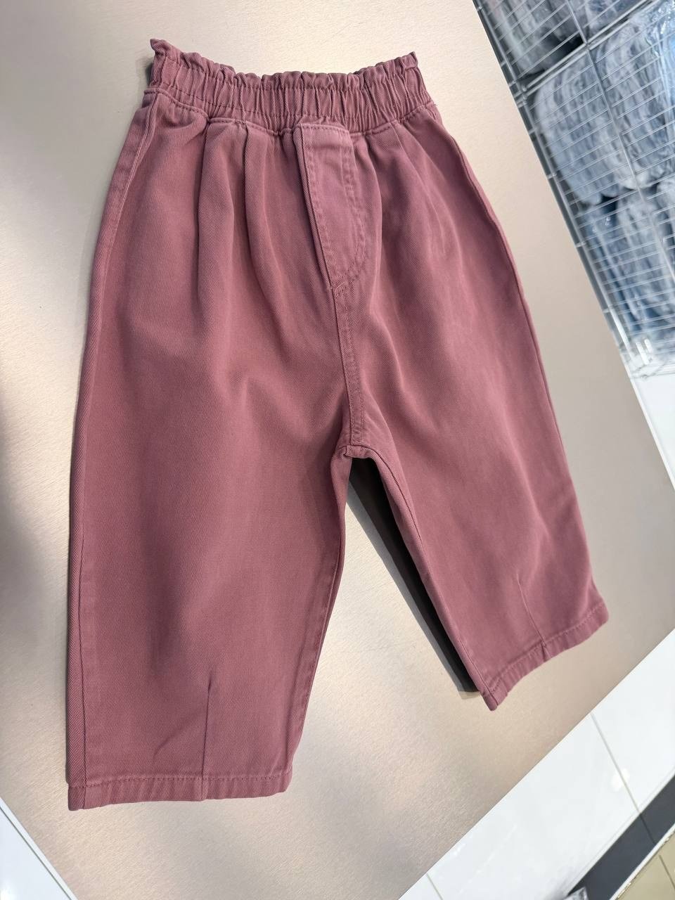 Unisex Kiremit Renk Balon Jean Pantolon