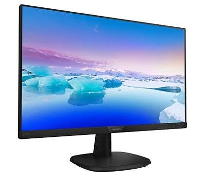 23.8 PHILIPS 243V7QJABF/00 IPS 4MS 75MHZ 1XVGA 1XHDMI 1XDP FHD 1920X1080 HOPARLÖR FLICKER-FREE VESA SİYAH