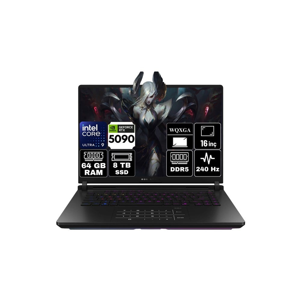Asus Rog Strix Scar 16 Intel Core Ultra 9 275HX 64GB 8tb SSD RTX5090 24GB Freedos 16