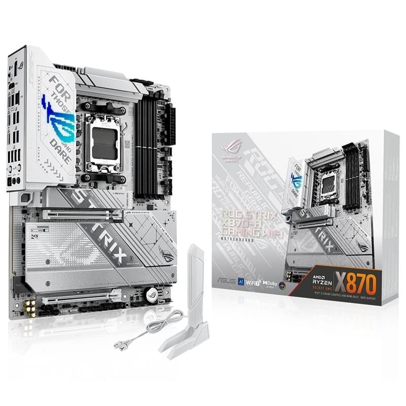 ASUS ROG STRIX X870-A GAMING WIFI DDR5 8000MHZ 1XHDMI 1XDP 4XM.2 2XUSB4 AM5 ATX (AMD AM5 9000/8000/7000 SERİ İLE UYUMLU)