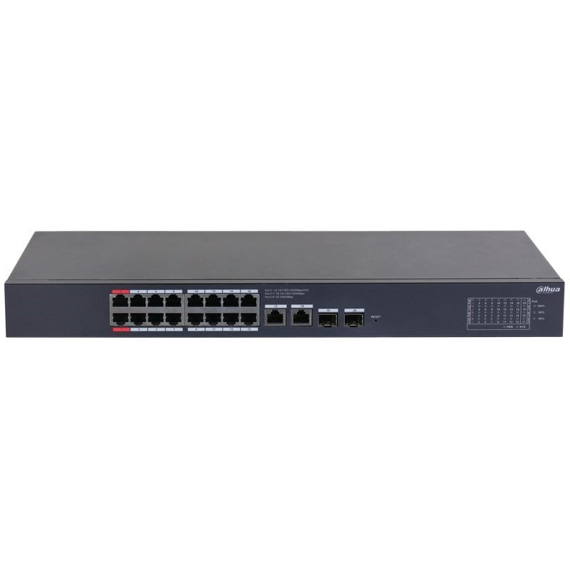 DAHUA CS4220-16GT-135 16 PORT GIGABIT 135W POE + 2X1GB SFP/RJ45 UPLINK CLOUD YÖNETİLEBİLİR RACKMOUNT