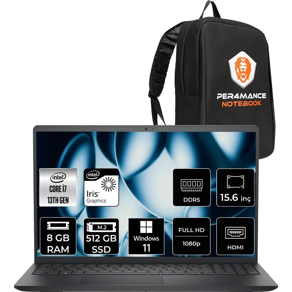Dell Pro 15 Essential i7 1355U Notebook 8GB RAM 512GB SSD 15.6