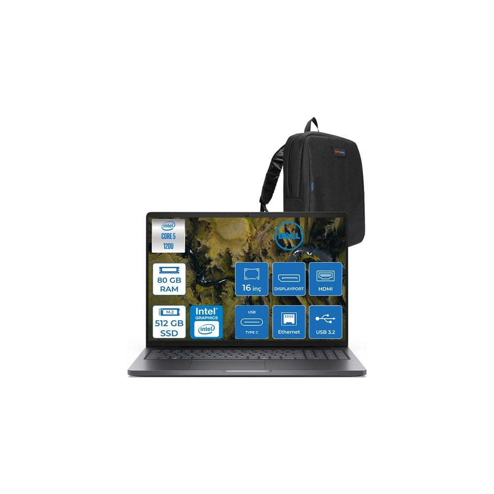Dell Pro 16 Xcto Ultra Core 5 120U 80GB Ddr5 512GB SSD Intel Graphics 16