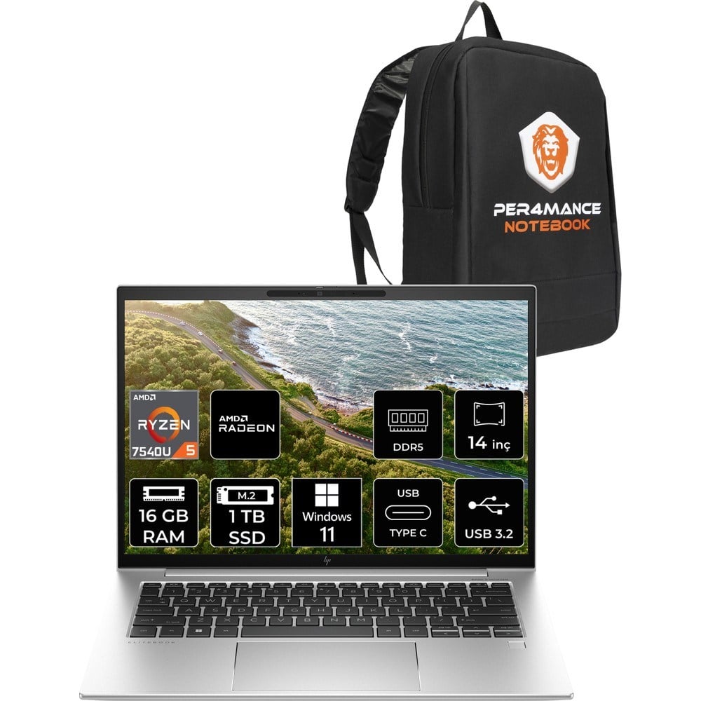 HP Elitebook 845 G10 Amd Ryzen 5 7540U 16GB 1tb SSD 14
