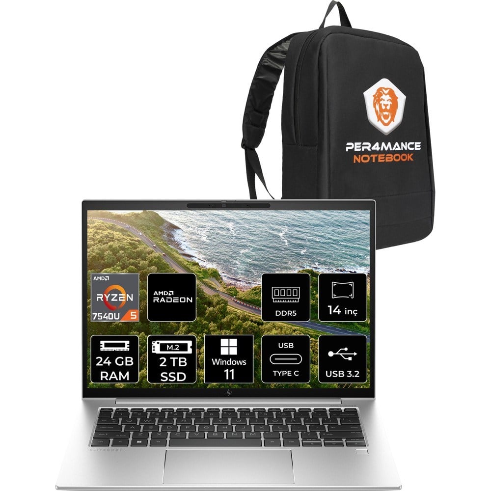 HP Elitebook 845 G10 Amd Ryzen 5 7540U 24GB 2tb SSD 14