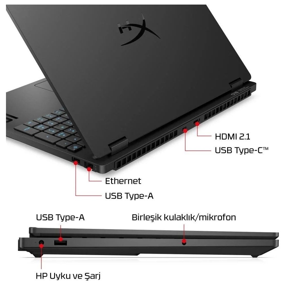 HP Hyperx Omen 15 Core I7 14650HX RTX5060 8gb 8gb Ram 512GB SSD 15.3