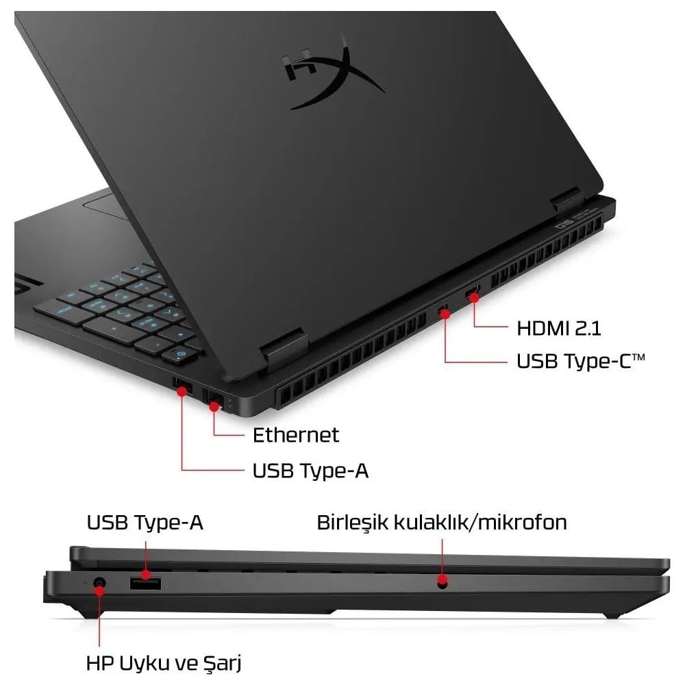 HP Hyperx Omen 15 Ryzen 7 260 RTX5060 8gb 8gb Ram 512GB SSD 15.3