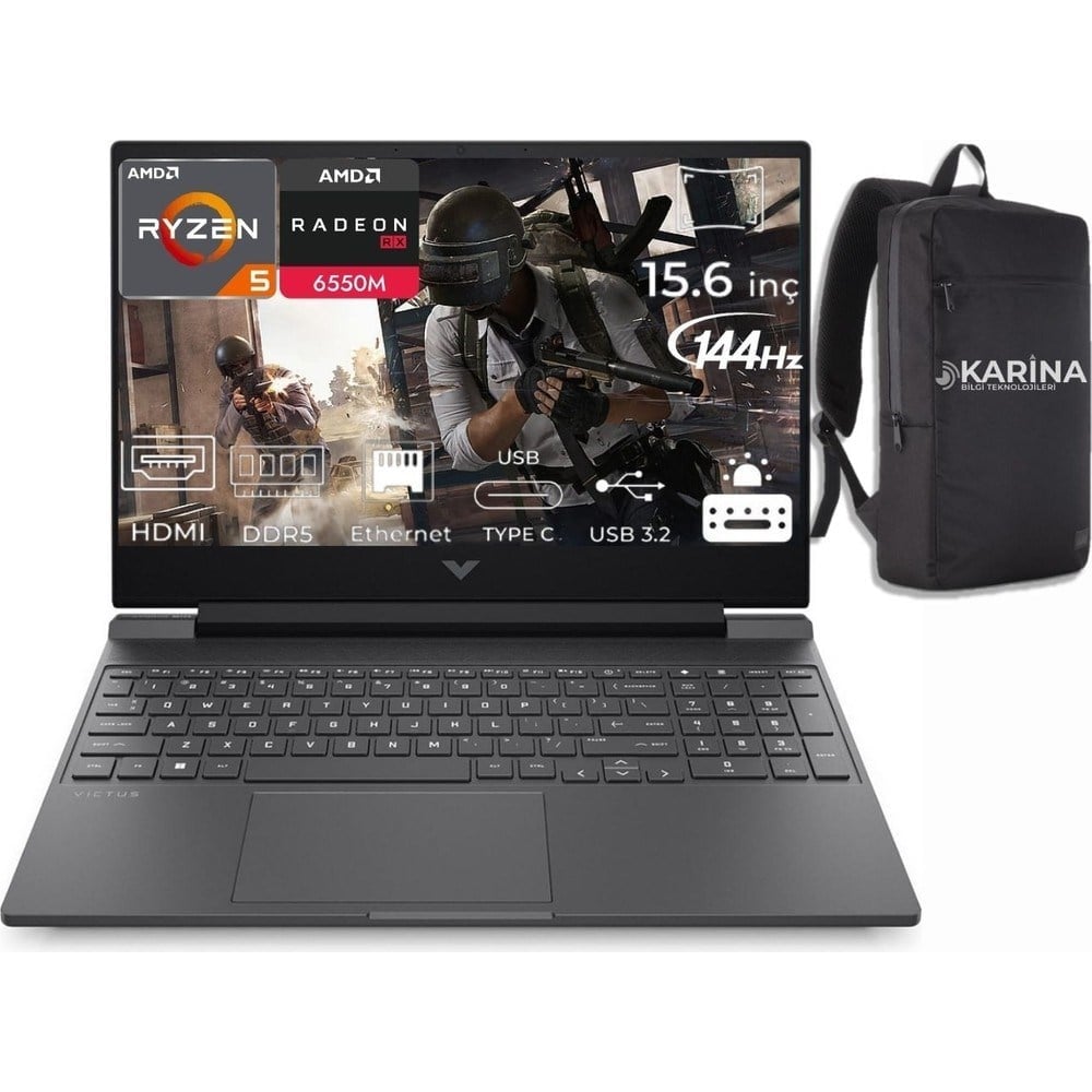 HP Victus 15-FB2028NT Ryzen 5 7535HS A44MJEA-38 48GB 1tb RX6550M Windows 11 Pro 15.6