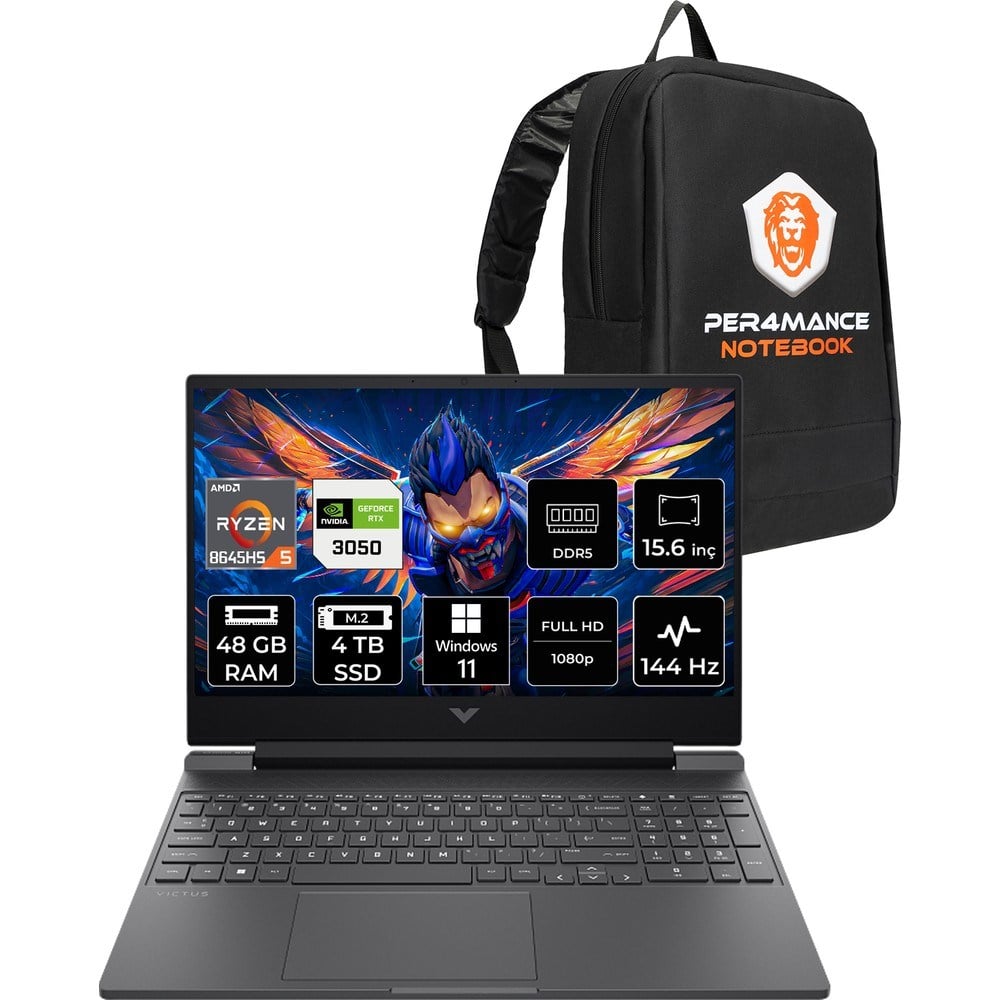 HP Victus 15 Ryzen 5 8645HS RTX 3050 48GB RAM 4TB SSD 15.6