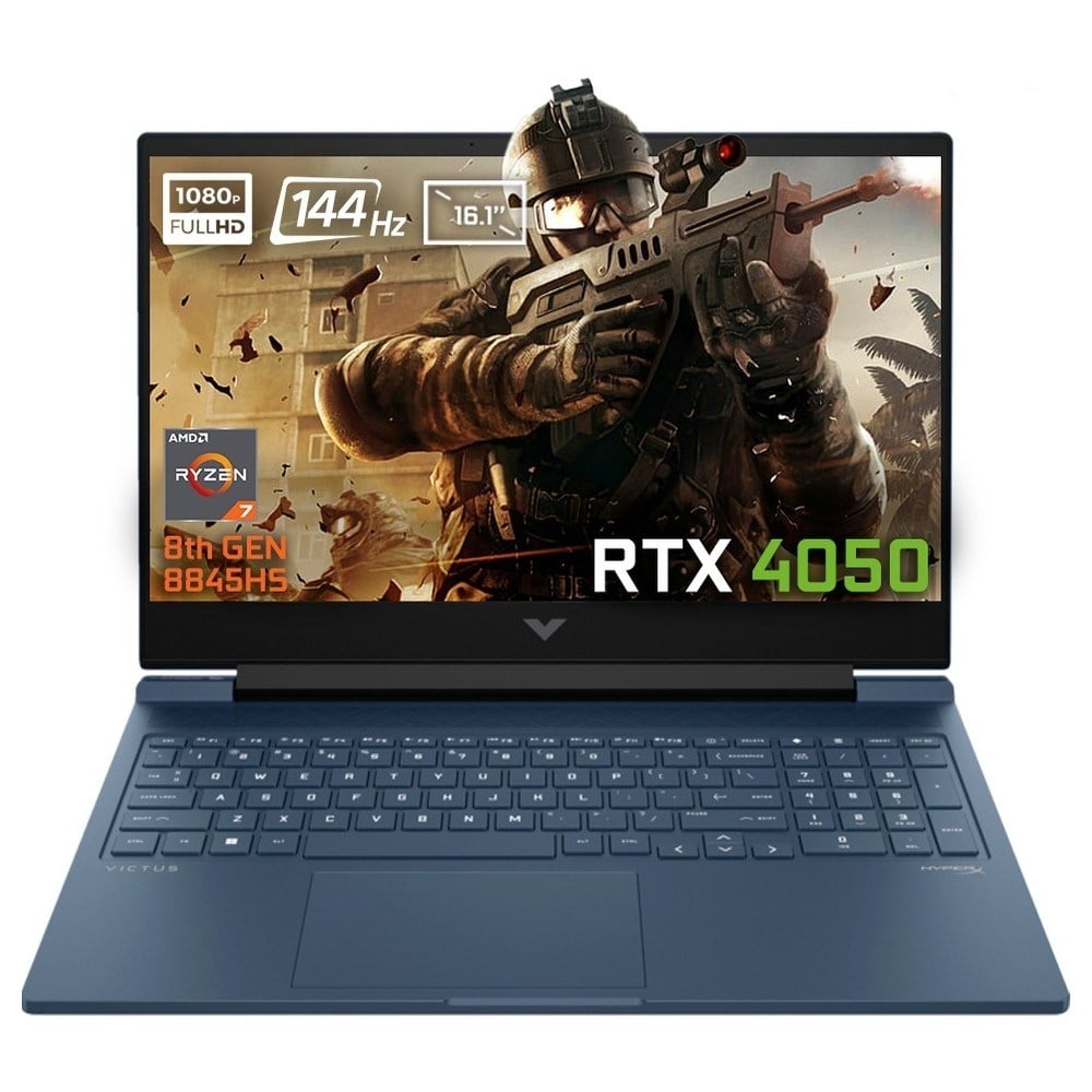 HP Victus 16-S1023NT Amd Ryzen 7-8845HS 9Z795EA FR124 24-Gbddr5 4 Tbssd RTX4050 6gb 16.1 Inç 144Hz Full Hd Yok (Free Dos) Gaming Laptop + Çanta