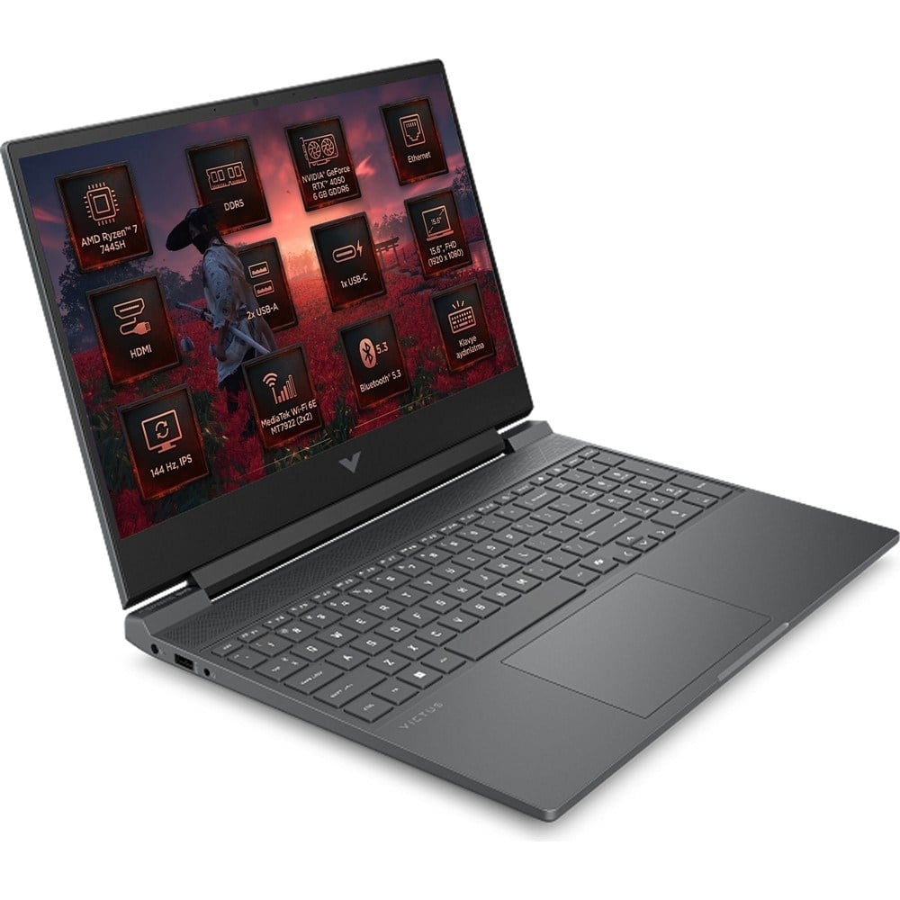 HP Victus Gaming 15 Amd Ryzen 7 7445HS 16GB 1tb SSD 6 GB RTX4050 144Hz 15.6