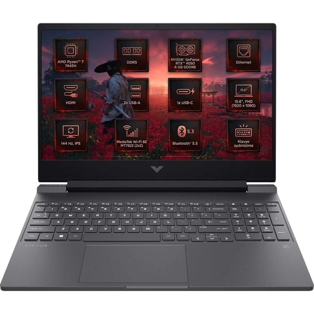 HP Victus Gaming 15 Amd Ryzen 7 7445HS 16GB 1tb SSD 6 GB RTX4050 144Hz 15.6