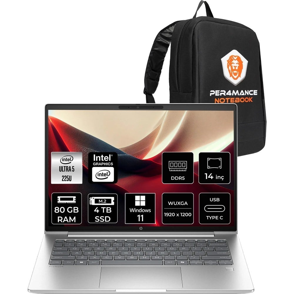 HPProbook 4 G1I Core Ultra 5 225U 80GB RAM 4TB SSD 14