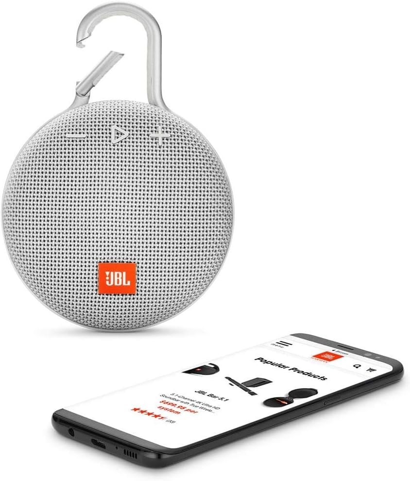 JBL Clip 3 IPX7 Su Geçirmez Taşınabilir Bluetooth Hoparlör Gri