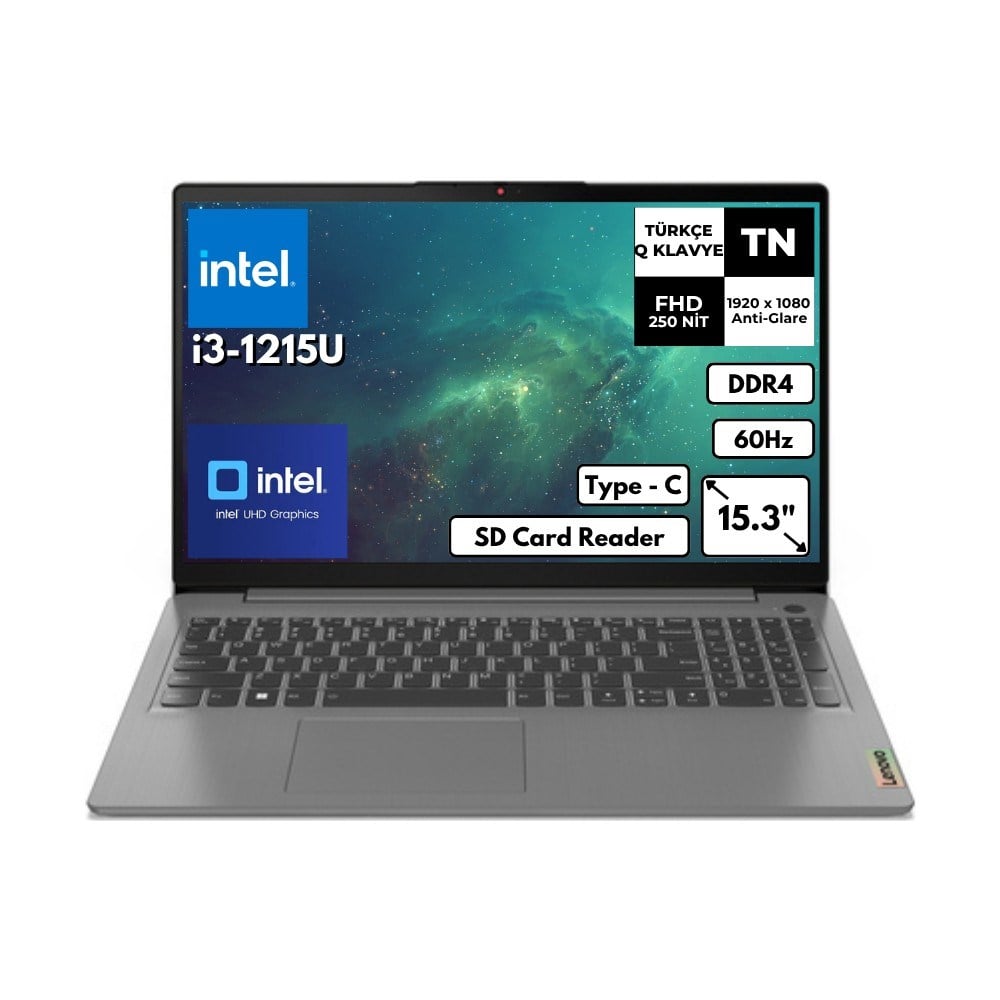 Lenovo Ideapad 3 15IAU7 I3-1215U 8 GB 512 GB SSD UHD Graphics 15.6