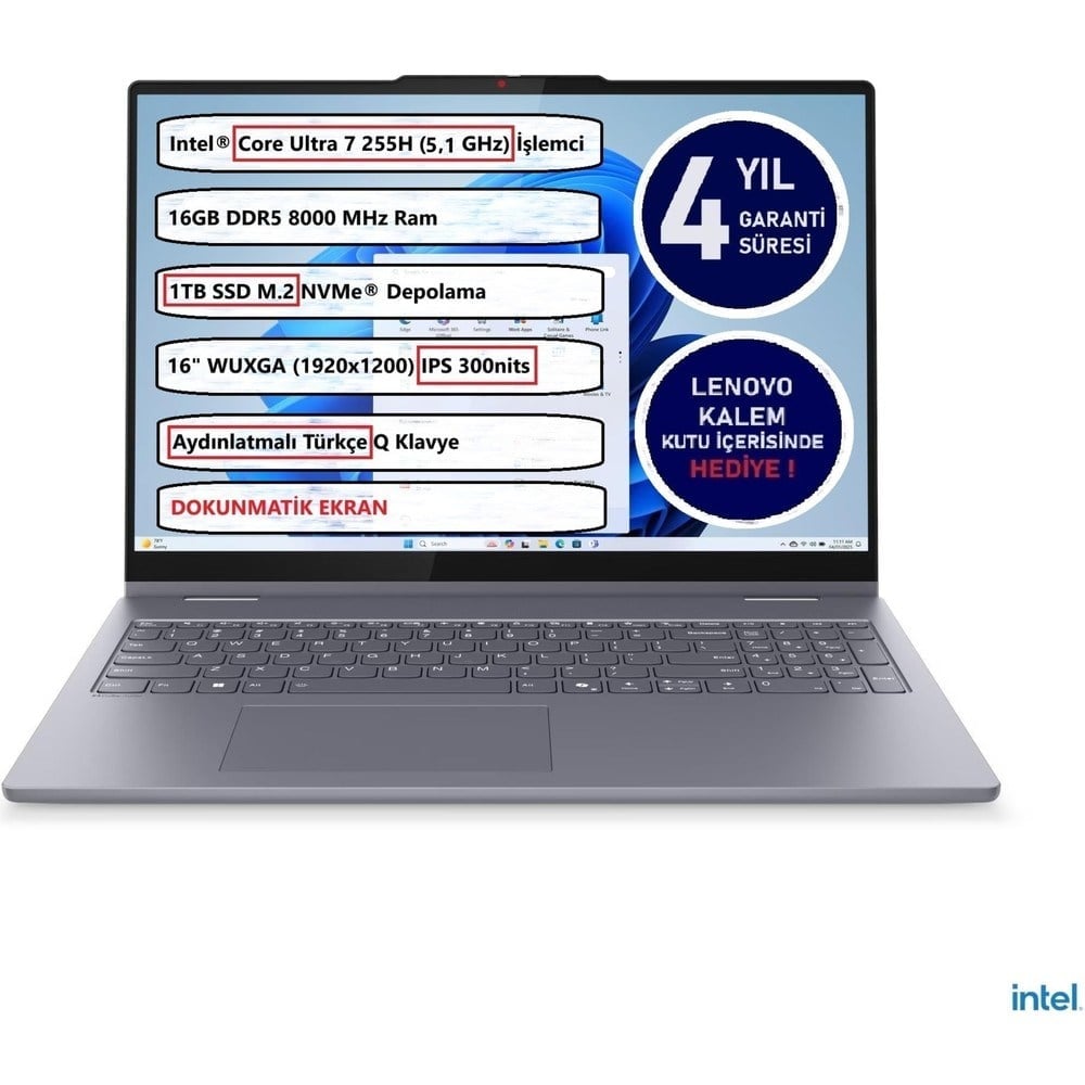Lenovo Ideapad 5 2 In 1 16IAL10 Intel® Core Ultra 7 255H 16GB 1tb SSD 16