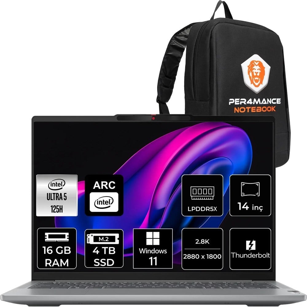 Lenovo Ideapad Pro 5 Core Ultra 5 125H Notebook 16GB RAM 4TB SSD 14