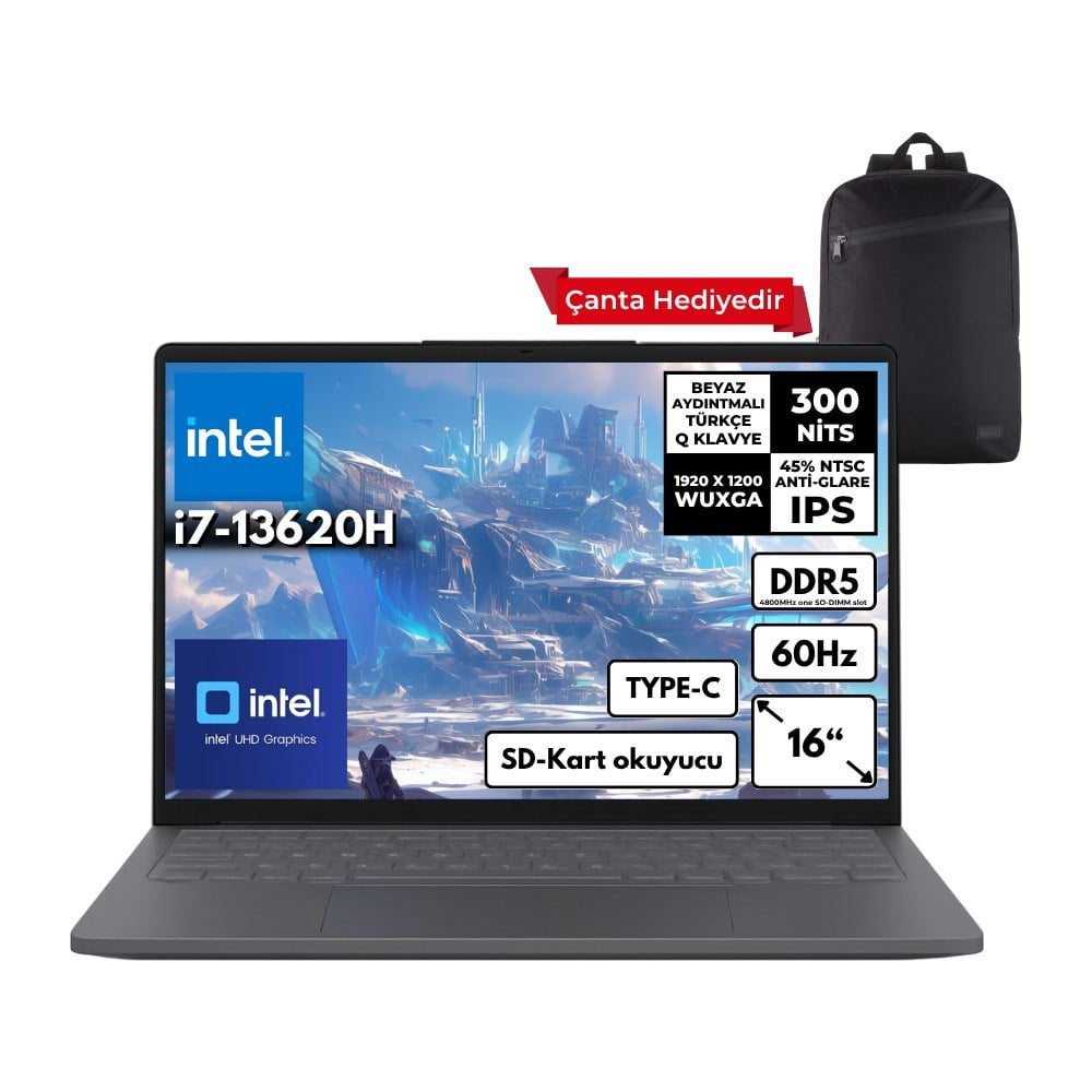 Lenovo Ideapad Slim 3 I7-13620H 40-Gbddr5 512 Gbssd Intel® UHD Graphics 16