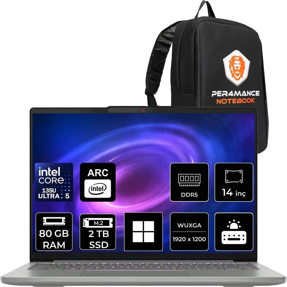 Lenovo Ideapad Slim 5 Core Ultra 5 135H 80GB Ram 2tb SSD 14