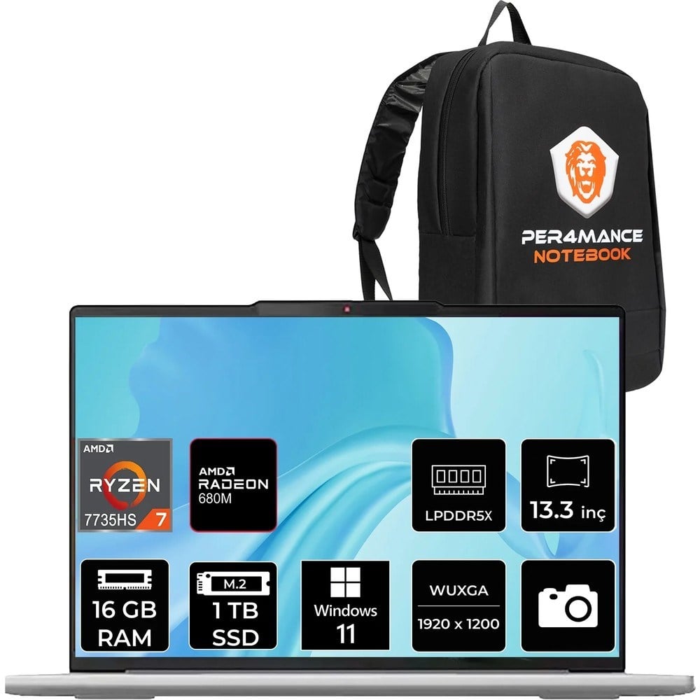 Lenovo Ideapad Slim 5 Ryzen 7 7735HS 16GB RAM 1TB SSD 13.3