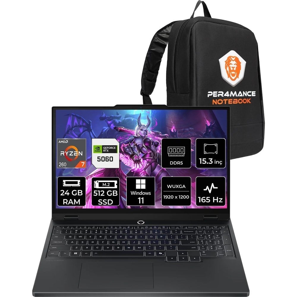 Lenovo Legion 5 Ryzen 7 260 RTX 5060 8GB 24GB RAM 512GB SSD 15.3