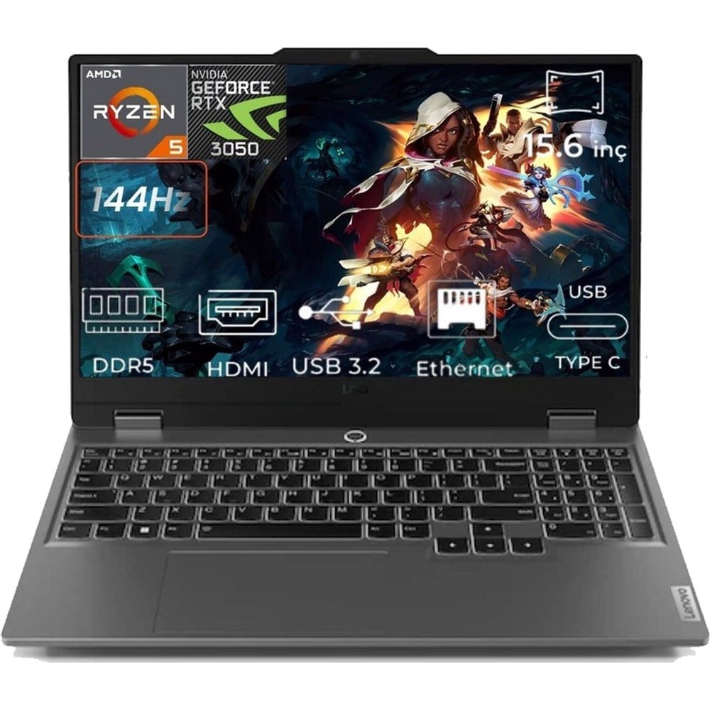 Lenovo Loq 15ARP9 83JC00DXTR C49 Ryzen 5 7235HS 16 GB 4 Tb RTX3050 15.6