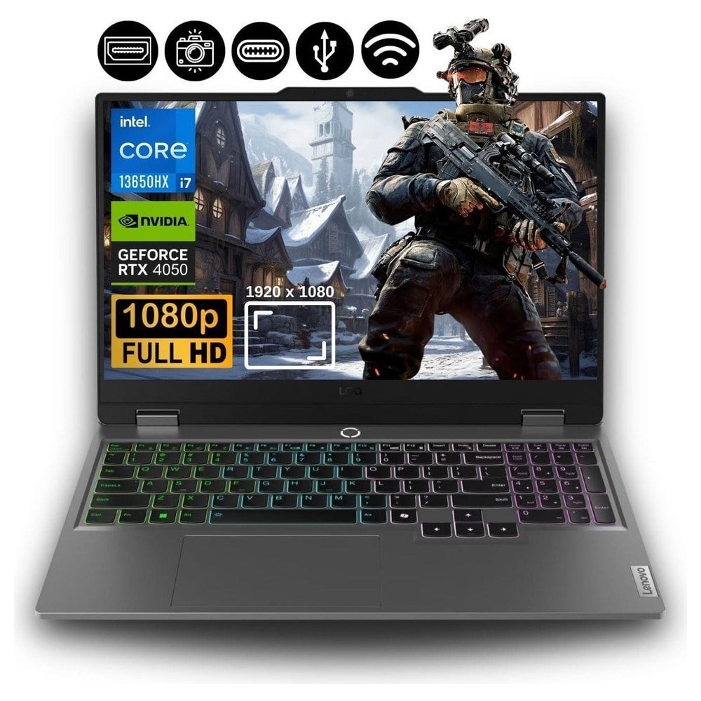 Lenovo Loq 15IRX9 I7-13650HX 24 GB 512 GB RTX4050 15.6