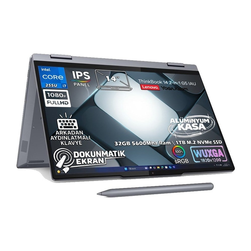 Lenovo Thinkbook 14 G5 Iau Ultra 7 255U 21SQ003BTX-K13 128GB 4tb Intel Graphics Freedos 14