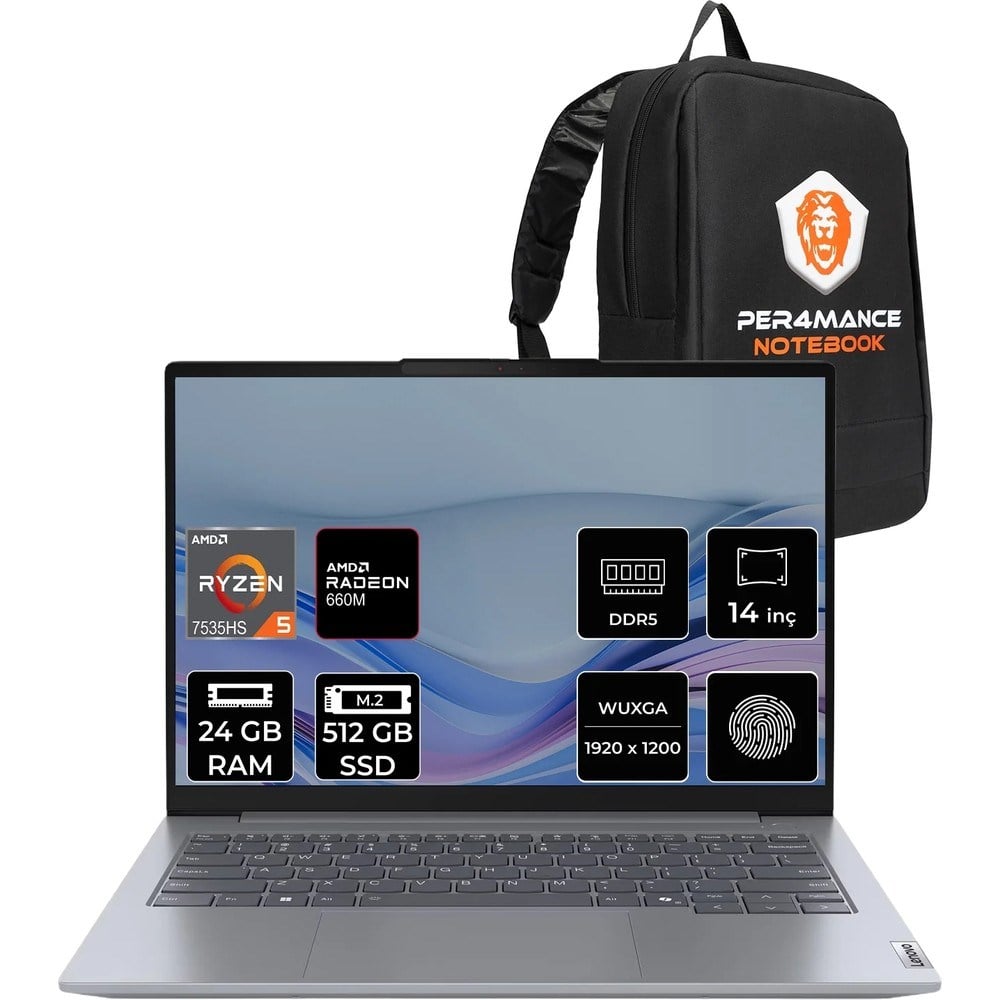 Lenovo Thinkbook 14 Gen 7 Ryzen 5 7535HS 24GB Ram 512GB SSD 14