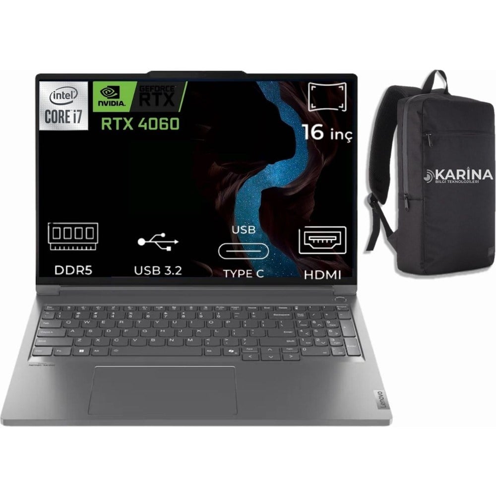 Lenovo Thinkbook 16PG5 Irx Intel Core I7-14650HX 21N50018TR-34 32GB 1tb RTX4060 8gb Windows 11 Pro 16