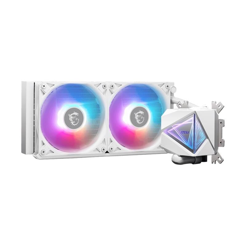 MSI MAG CORELIQUID I240 WHITE 240MM ARGB CPU SIVI SOĞUTUCU (LGA1150/1151/1155/1156/1200/1700/1851/AM4/AM5 UYUMLU)