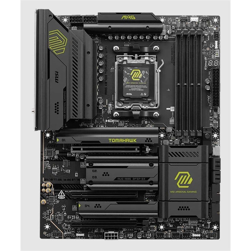 MSI MAG X870E TOMAHAWK WIFI DDR5 8400MT/S 1XHDMI 4XM.2 USB AM5 ATX(AMD AM5 9000/8000/7000 SERİLERİ İLE UYUMLU)