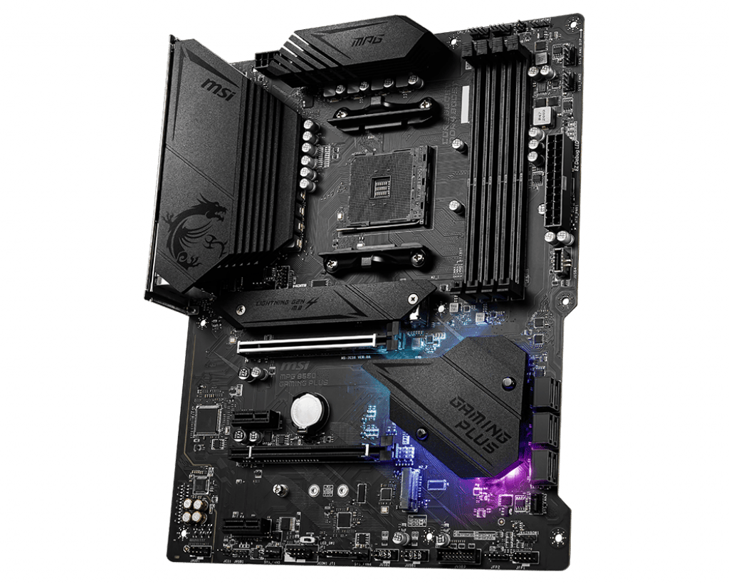 MSI MPG B550 GAMING PLUS DDR4 4400MHZ 1XHDMI 1XDP 2XM.2 USB 3.2 ATX AM4 (AMD 5000/4000G/3000 SERİLERİ İLE UYUMLU)