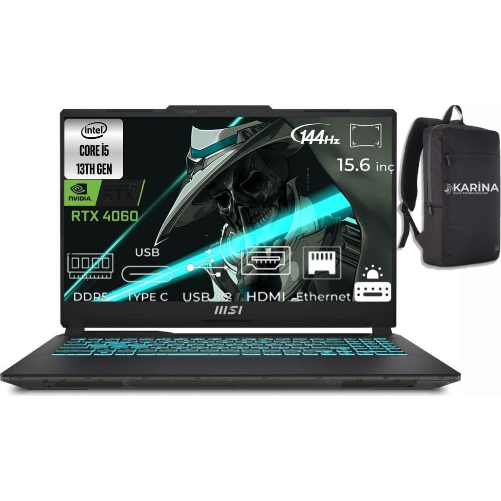 MSI Msı Cyborg 15 Intel Core I5 13420H A13VF-896XTR-34 16GB 1tb RTX4060 Windows 11 Pro 15.6