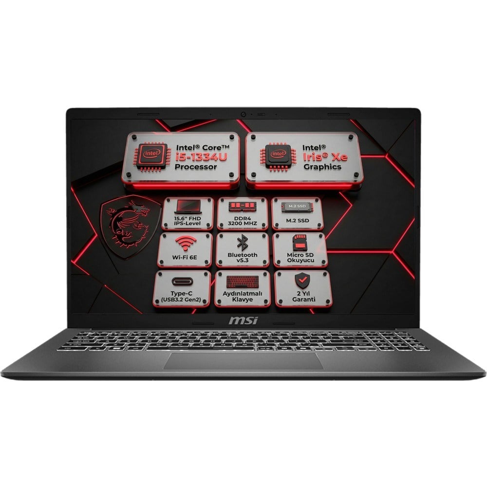MSI Msı Modern 15 F13MG I5-1334U 32GB 2tb SSD 15.6