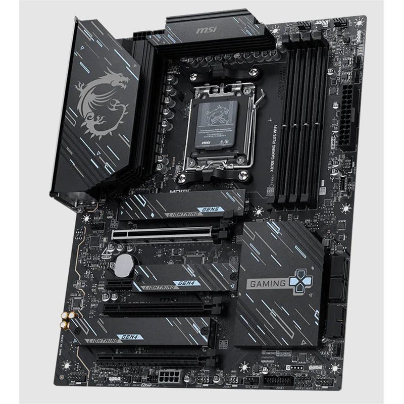 MSI X870E GAMING PLUS WIFI DDR5 8200MT/S 1XHDMI 3XM.2 USB AM5 ATX(AMD AM5 9000/8000/7000 SERİLERİ İLE UYUMLU)