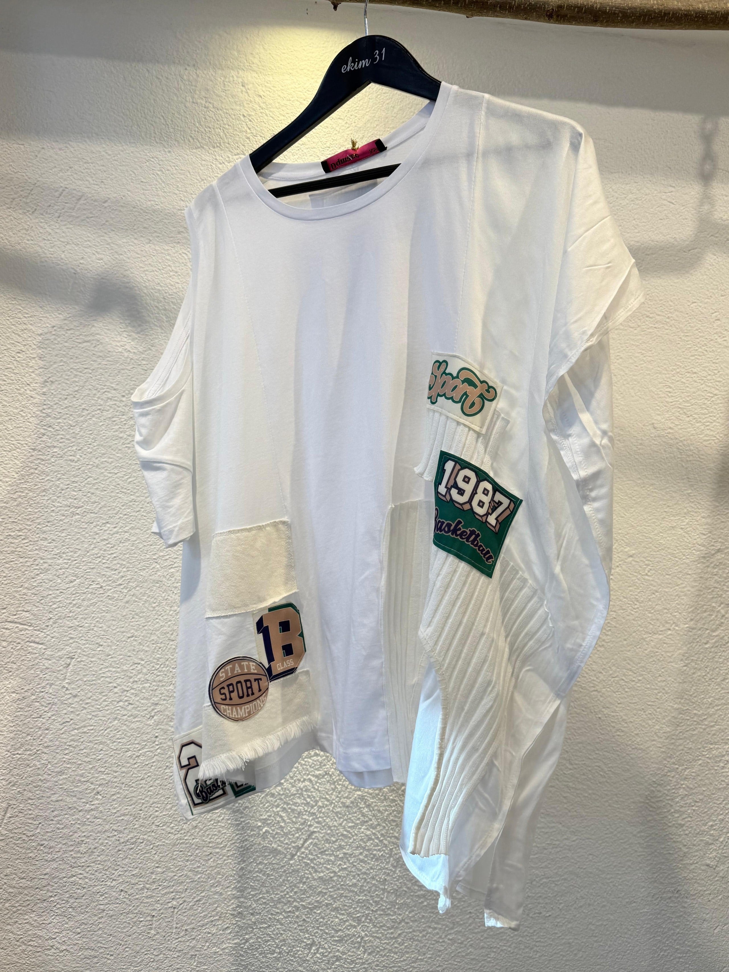 Asimetrik Kesim Tshirt