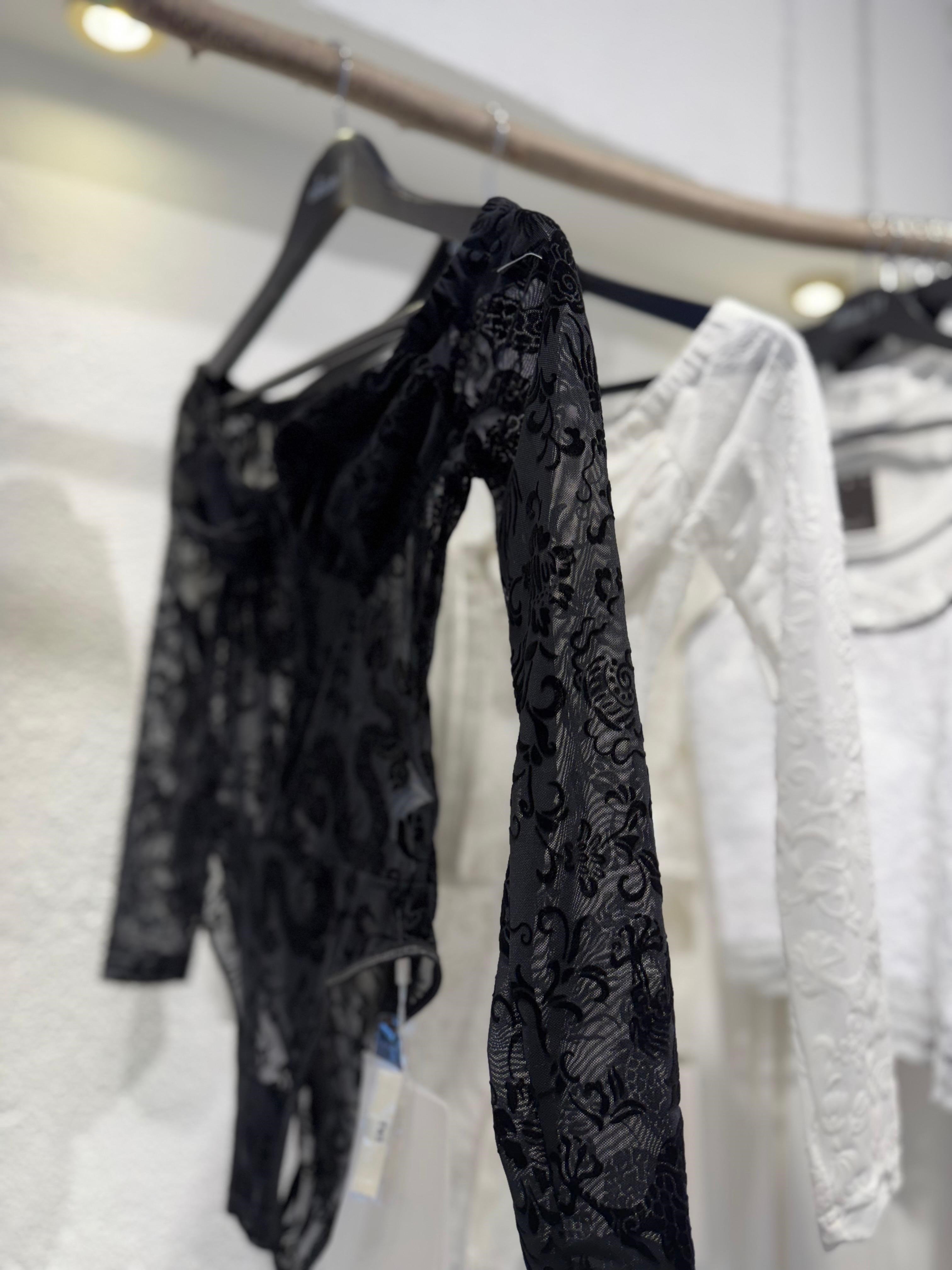 Beyaz Transparan Body Suit