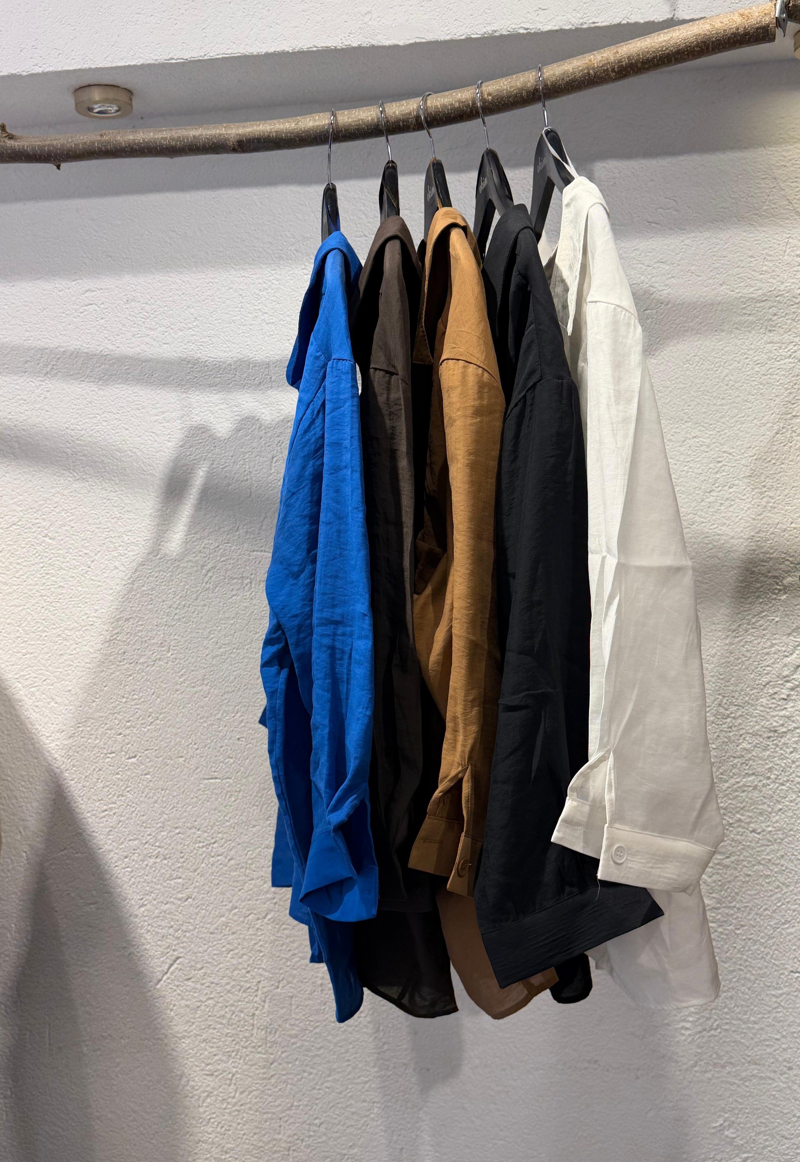 Düşük Omuzlu Oversize Gömlek