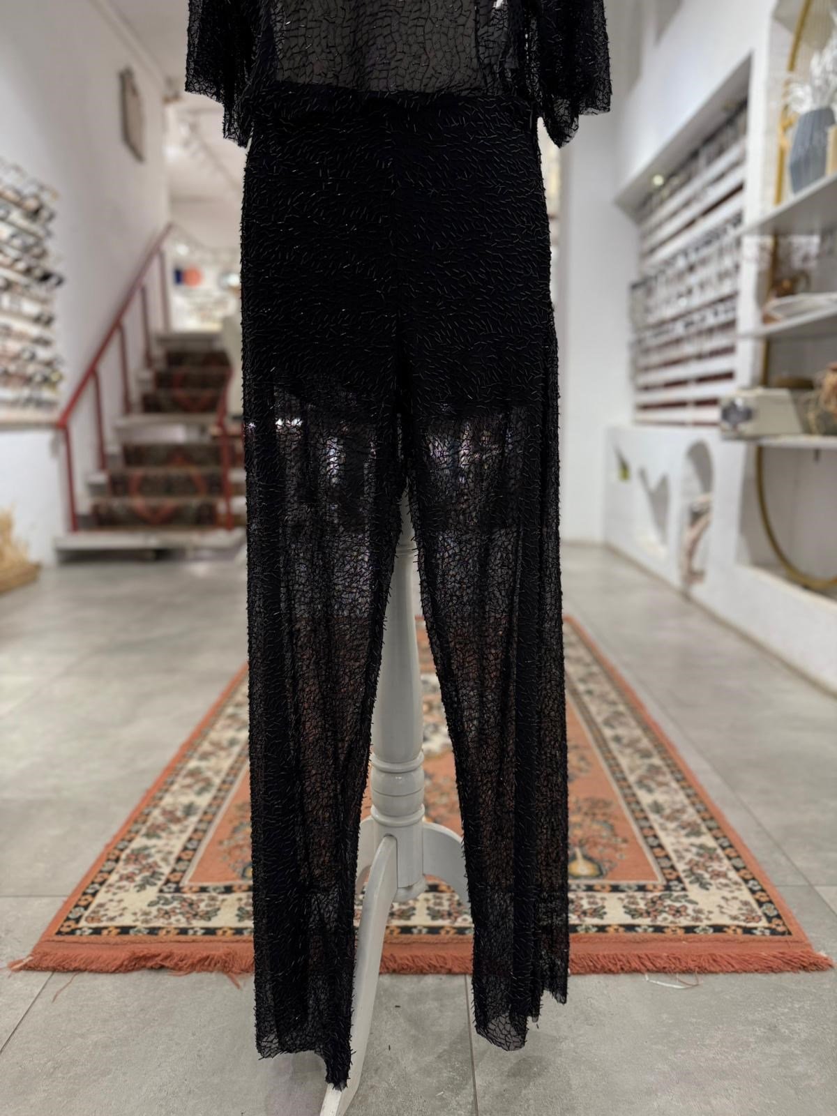 Siyah Pullu Pantolon