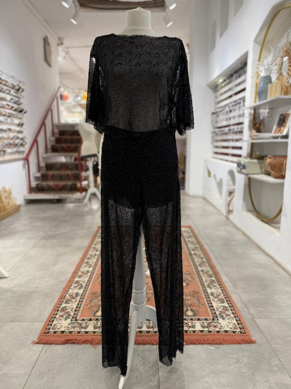 Siyah Pullu Pantolon