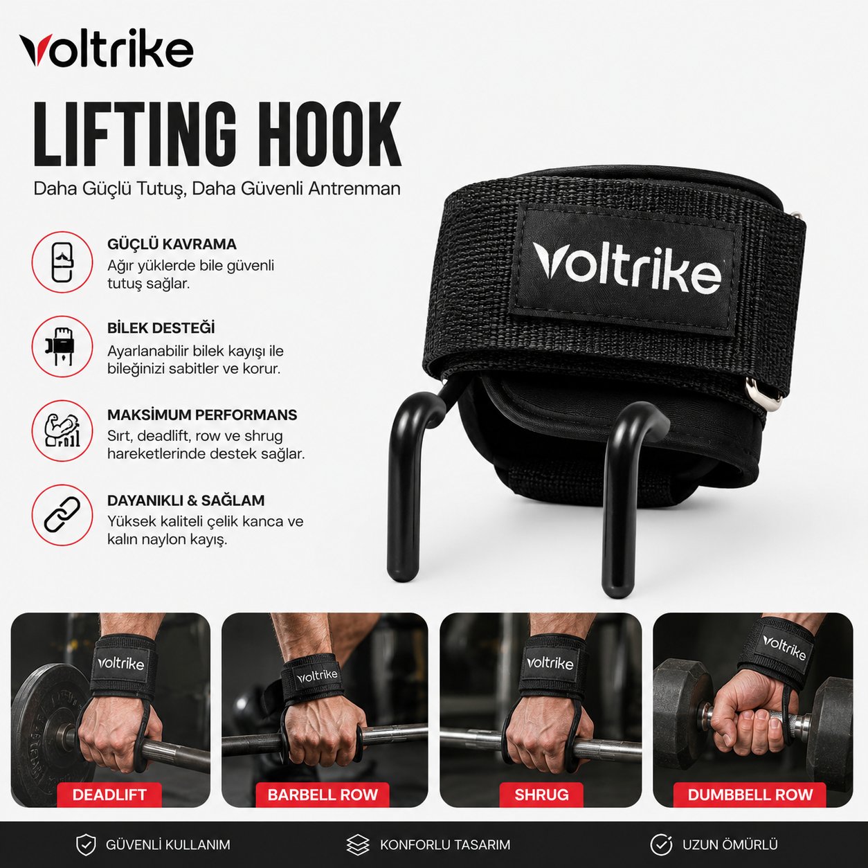 Voltrike Ağırlık Kaldırma Kancası Lifting Hook